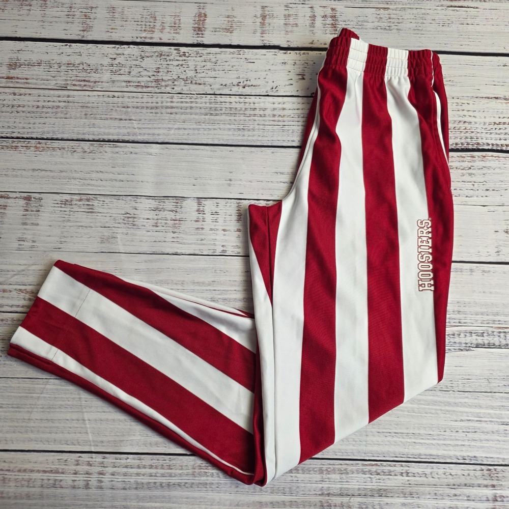 Adidas Indiana University Hoosiers Youth XL Candy Stripe Track Pants DY5559 Red